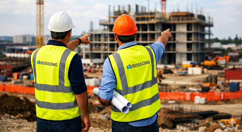 Immagine operai in cantiere